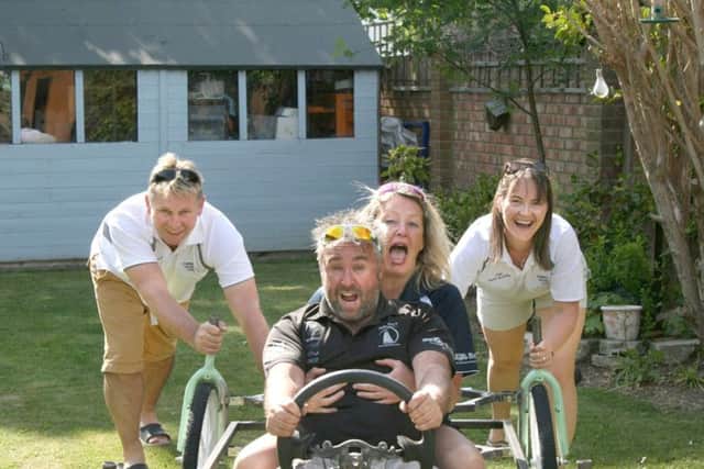 From left, Russell Harding, Alex Alley, Paula Reid and Lisa Harding