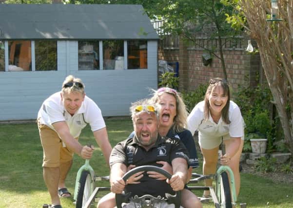 From left, Russell Harding, Alex Alley, Paula Reid and Lisa Harding
