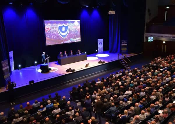 Pompey Supporters Trust shareholders were out in force to see Michael Eisners presentation on his proposed Blues takeover last month Picture: Neil Marshall