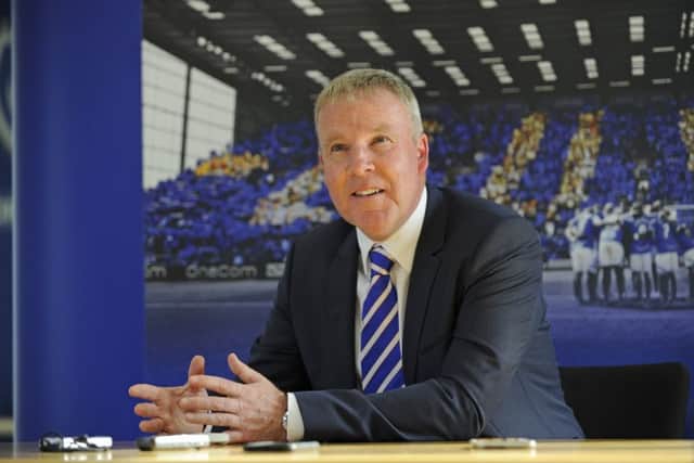 Kenny Jackett speaks to the media during his first press conference at Pompey manager. Picture Ian Hargreaves