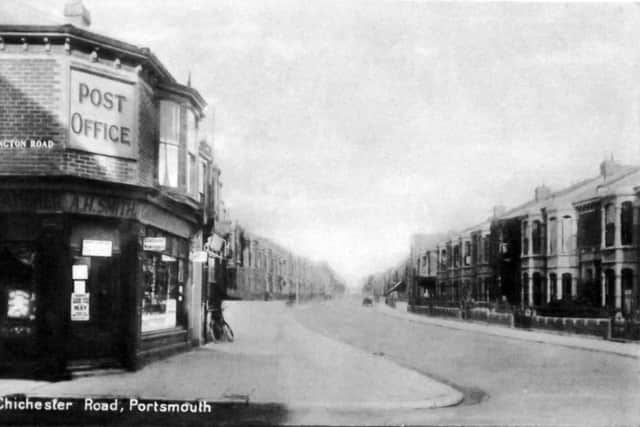 Chichester Road at the junction with Farlington Road   not a car in sight.                    	                                                                   Picture: Barry Cox collection