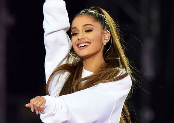 Ariana Grande    Picture: Dave Hogan for One Love Manchester/PA Wire