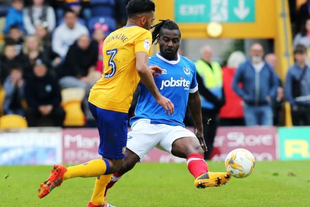 Pompey midfielder Stanley Aborah Picture: Joe Pepler