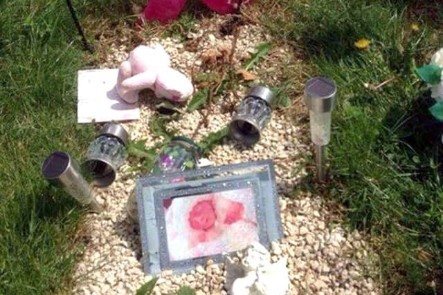 Roxie-Marie's trashed grave