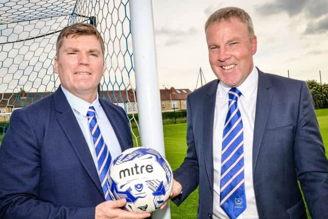 Joe Gallen, left and Kenny Jackett. Picture: Colin Farmery