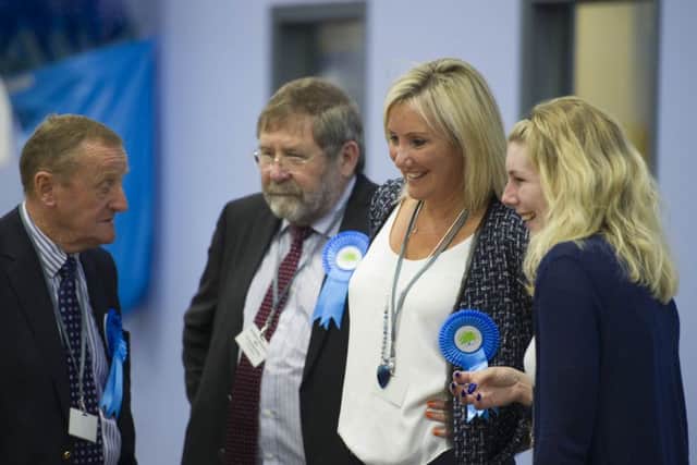 Gosport MP Caroline Dinenage at her count in Gosport Leisure CentrePicture: Steve Reid