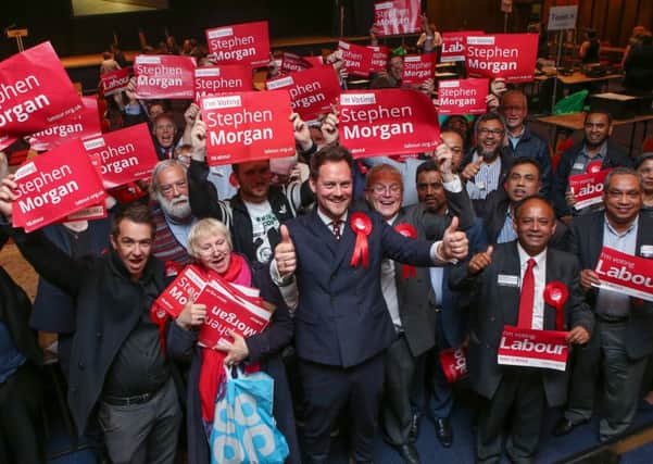 New Portsmouth South MP Stephen Morgan celebrates with Labour supporters at Portsmouth Guildhall

Picture: Habibur Rahman