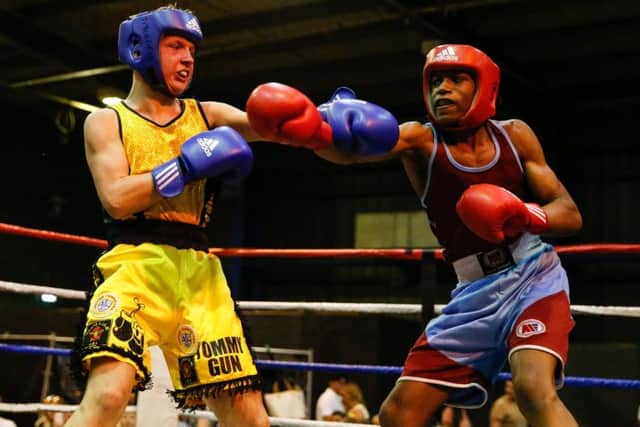 Tommy Maggs on his way to victory. Picture: England Boxing/Chris Bevan