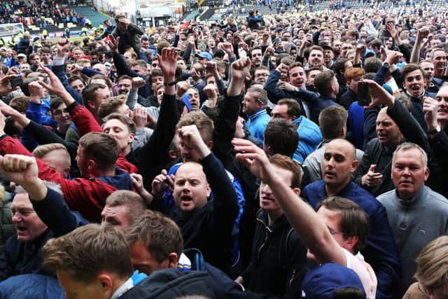 Pompey fans at Notts County. Picture: Joe Pepler