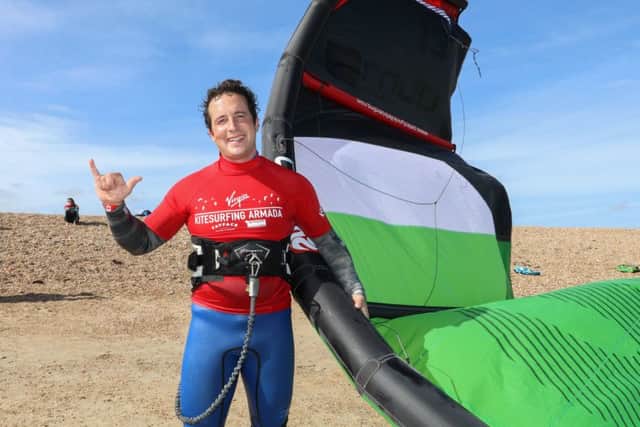 Kris Beech after a surf 
Picture: Habibur Rahman