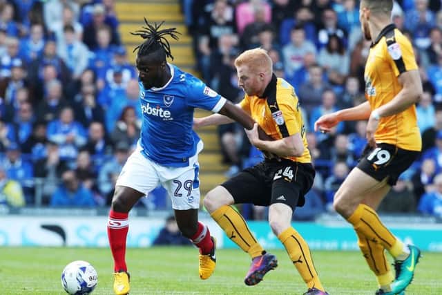 Stanley Aborah v Cambridge United. Picture: Joe Pepler