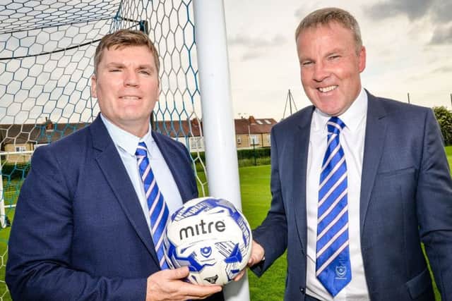 Joe Gallen, left, and Kenny Jackett. Picture: Colin Farmery