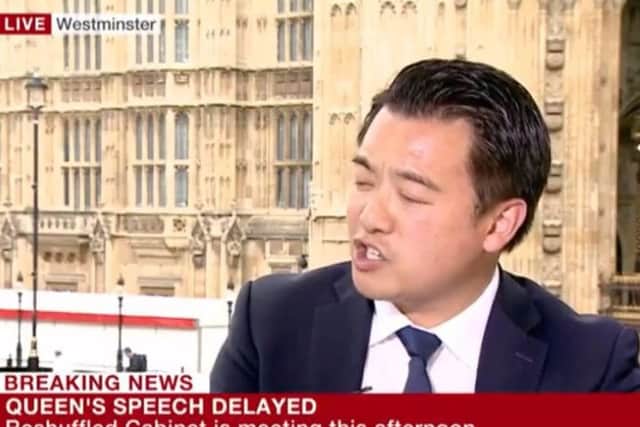 Alan Mak during his interview on the BBC today  Image: BBC News/YouTube