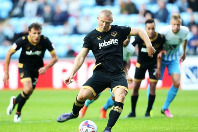 Curtis Main scored a penalty in Pompey's 3-2 loss after extra-time in the League Cup at Coventry last season. Picture: Joe Pepler
