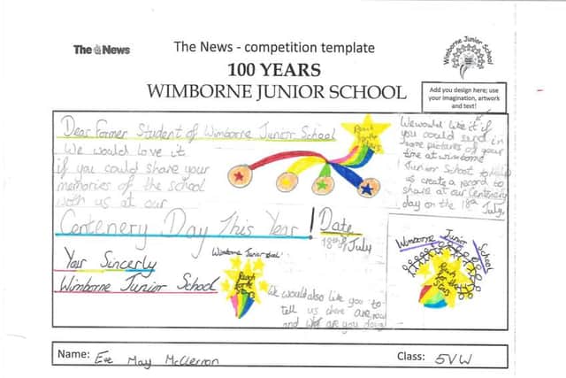 Eve May McClernon's winning invitation