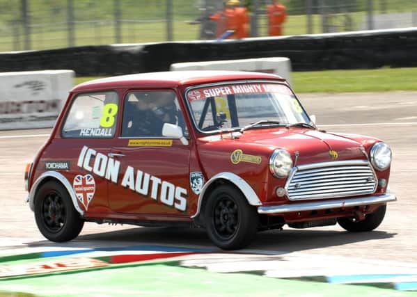 Scott Kendall in the Mighty Mini Championship at Thruxton. Picture: David Holland