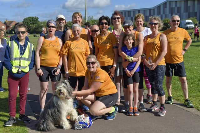 The cake club on tour at Whiteley parkrun on Saturday. Picture: Neil Marshall