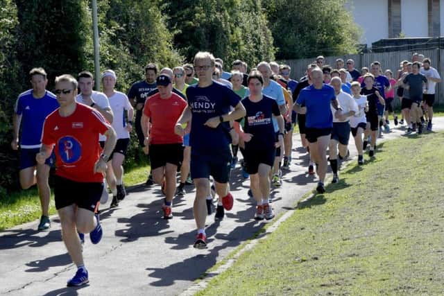 Runners take part in the Whiteley parkrun on Saturday. Picture: Neil Marshall (170310-6)