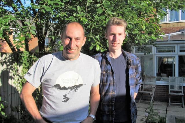 Martin Prince and his son Mark. Picture: Stuart Reed