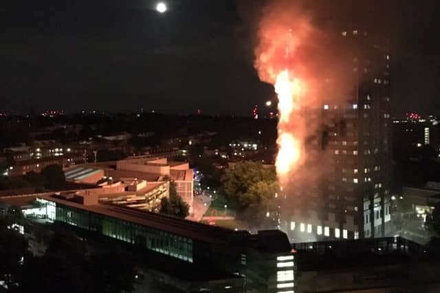 The blaze spread rapidly