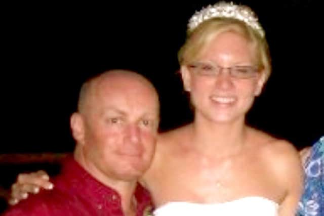 Michelle Ralph with her uncle, Gary Martin