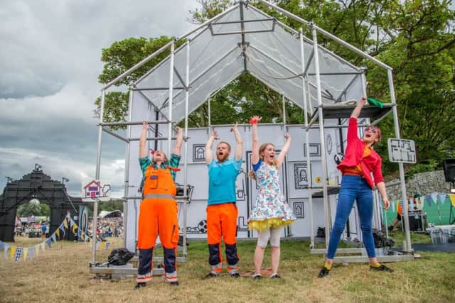 The Hikapee aerial circus, above, will be perform at Havant at Home in Havant Park