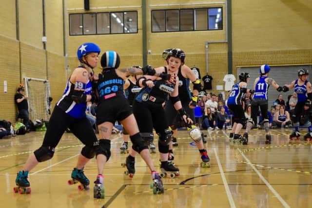 Portmouth Roller Wenches in action
Picture: Phil Tickner