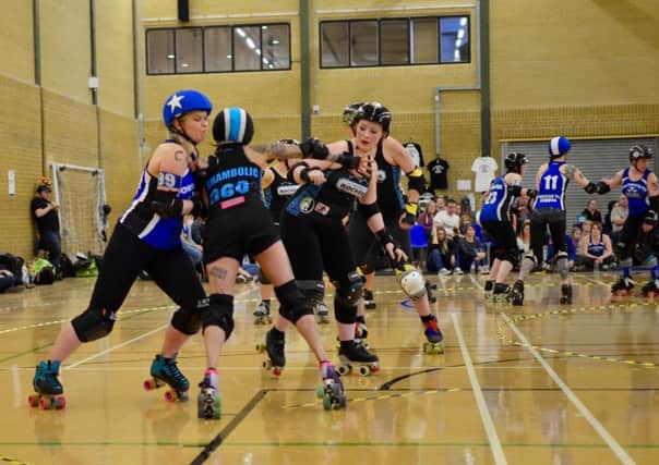 Portmouth Roller Wenches in action
Picture:  Phil Tickner