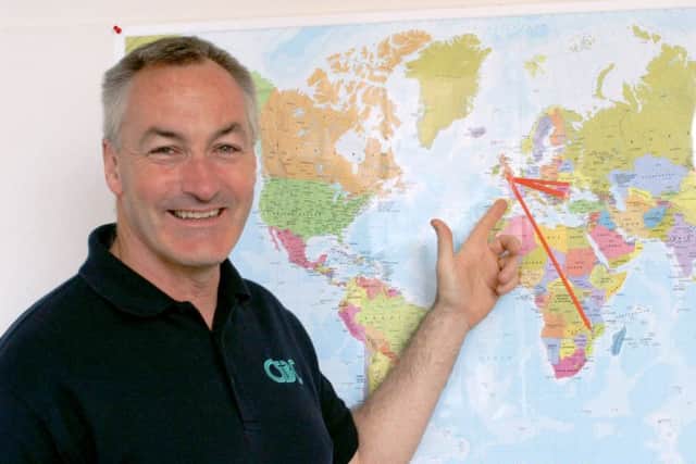 Simon points out places church members are visiting