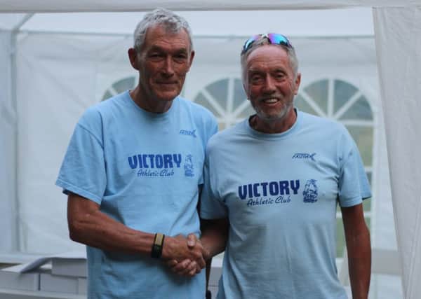 John Gallagher, left, and Pete Harding organised the Hayling Billy 5 with the Victory club team. Picture: David Brawn