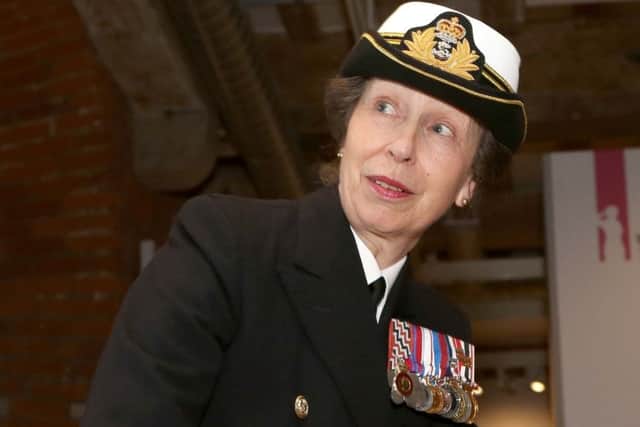 Princess Anne at The National Museum of the Royal Navy in Potrsmouth in March. Picture: Habibur Rahman