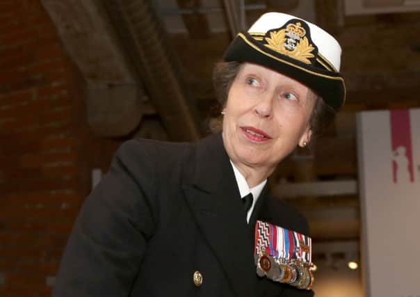 Princess Anne at 

The National Museum of the Royal Navy in Potrsmouth in March. Picture: Habibur Rahman