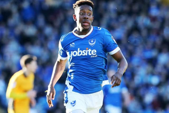 Pompey striker Jamal Lowe Picture: Joe Pepler