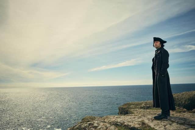Aidan Turner stars in Poldark.