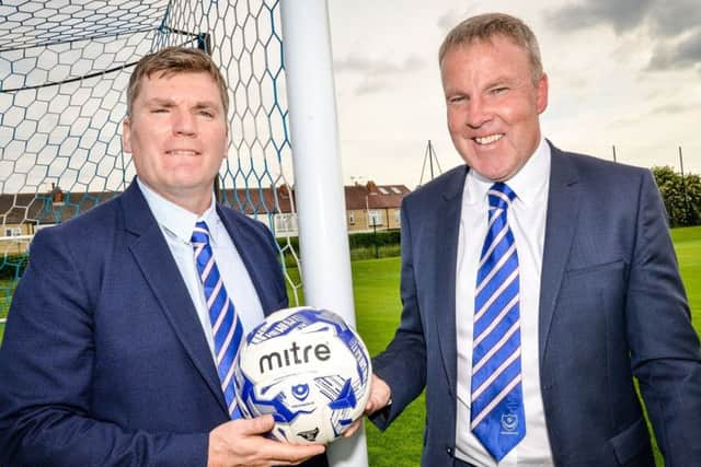 Kenny Jackett and his assistant Joe Gallen, left. Picture: Colin Farmery