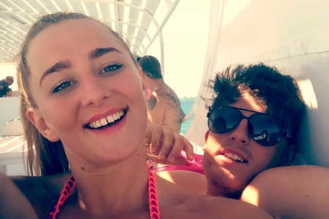 Danielle Beavis-Smith enjoying her holiday with friends before the attack