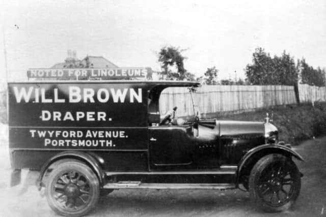 William Browns delivery van. Draper must have meant much more in those days with lino on sale as well.