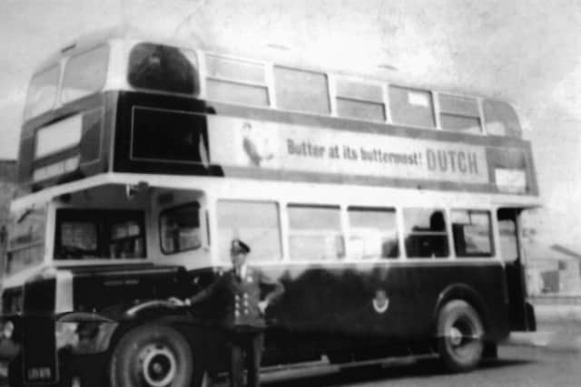 George Sessions in later life when he drove buses for the City of Portsmouth Passenger Transport Department