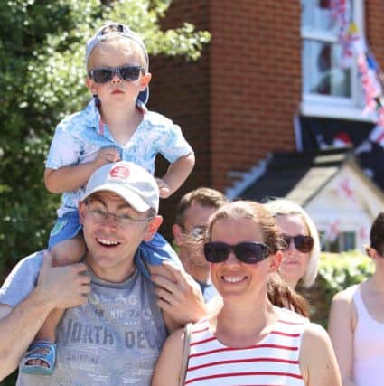 Enjoying the event are Oscar, three, Barry and Erika Gorman (170798-35)