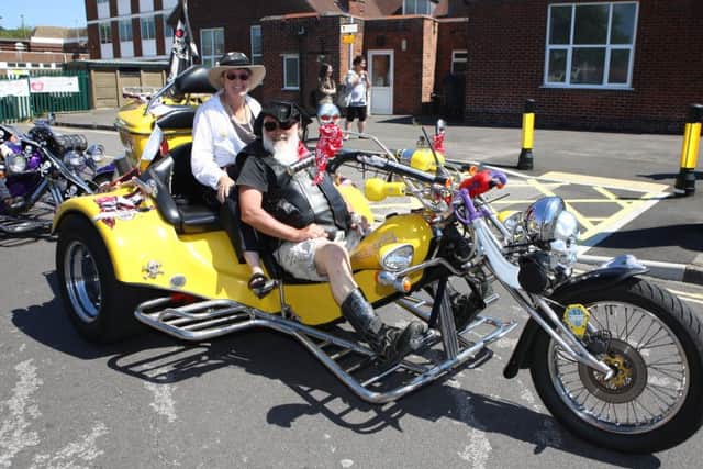 Roger and Pauline Alexander on the Portchester Pirate Trike
Picture: Habibur Rahman (170798-26)