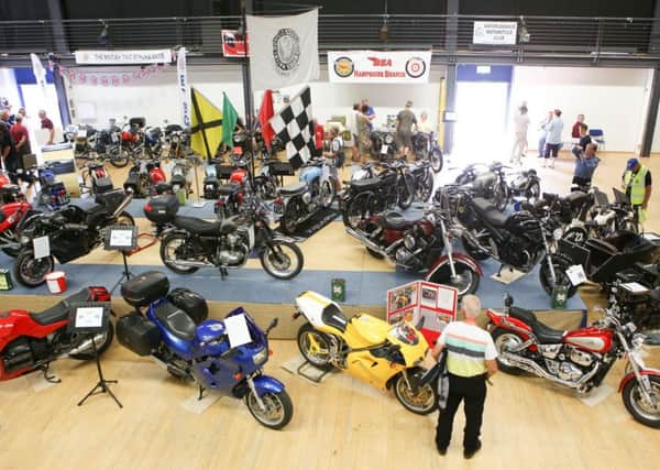 There were plenty of motorcycles on display		      Picture: Habibur Rahman (170805-00)