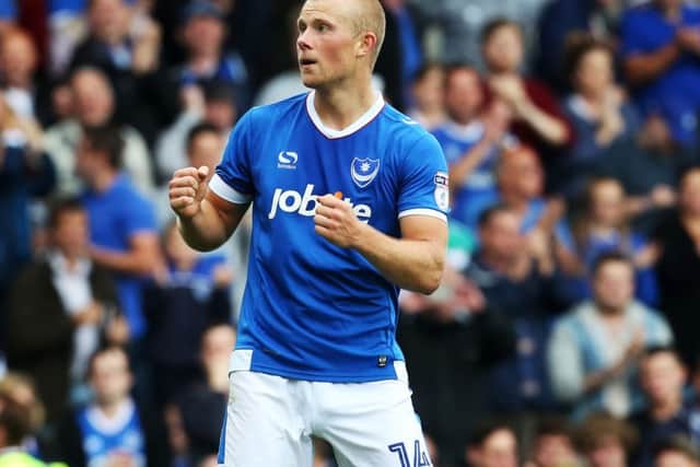 Pompey striker Curtis Main