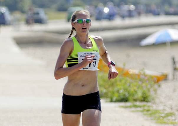 Victoria Gill wins the Gosport Golden 5k. Picture: Neil Marshall (170313-3)