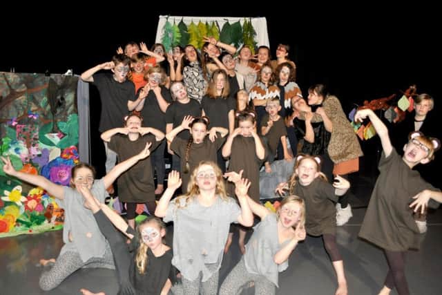 Youngsters having fun at Acting UP drama school