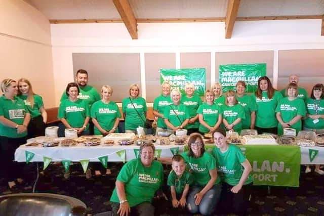 Holidaymakers at Bunn Leisure who helped raise more than Â£4,000 for Macmillan
