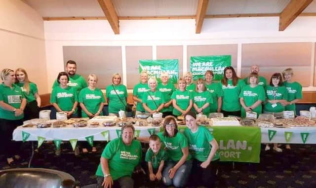 Holidaymakers at Bunn Leisure who helped raise more than Â£4,000 for Macmillan