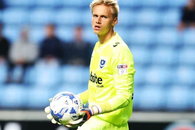 Pompey youngster Alex Bass Picture: Joe Pepler