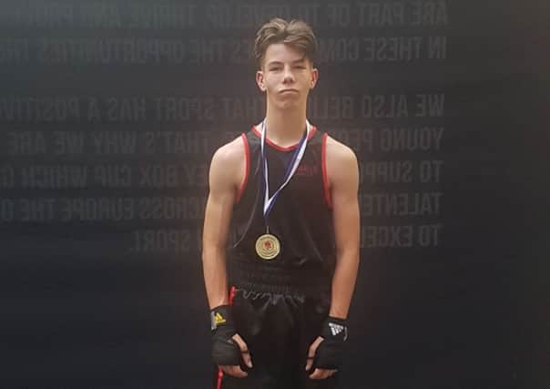Louis Small won the Haringey Box Cup youth B 49kg amateur title. Picture: Shellie Whiffin