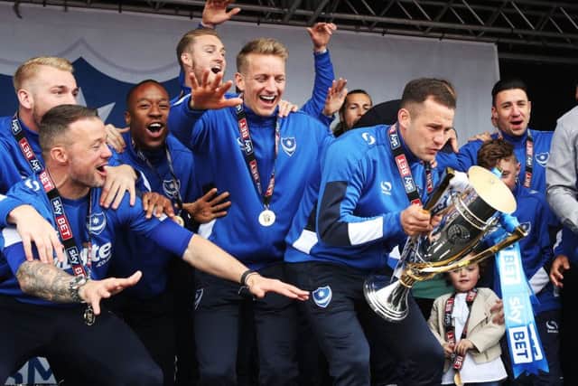 ompey are yet to add to the squad that secured the League Two title, while the likes of captain Michael Doyle and Enda Stevens have left