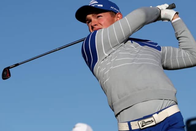England's Scott Gregory tees off on the fourth hole during day one of The Open Championship 2016 at Royal Troon Golf Club, South Ayrshire.
